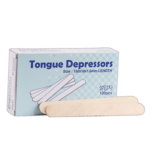 [대한] 멸균설압자 (Tongue Depressor) Wood (15cm)-sterile